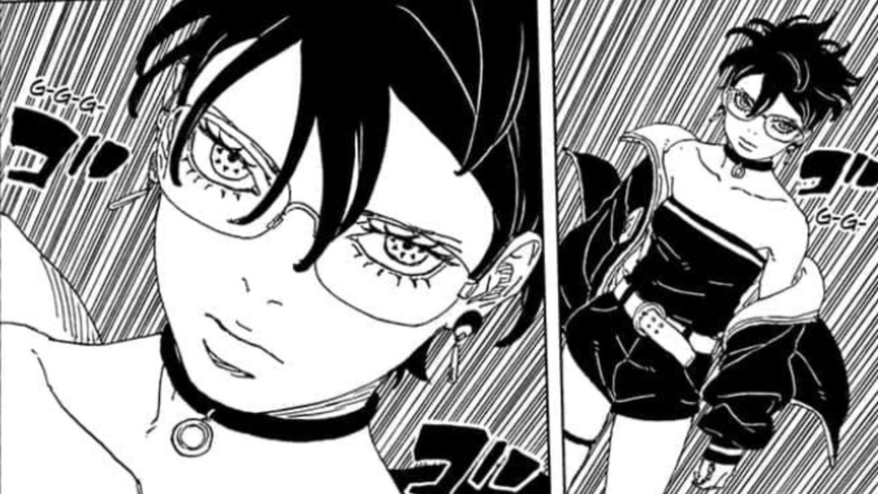 Boruto Two Blue Vortex 32 mostra Sarada colapsando e muda rumo da batalha em Konoha