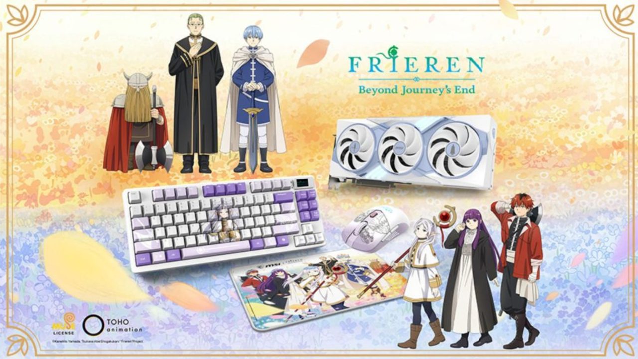 MSI anuncia PC gamer temático de Frieren com RTX 5070 Ti, teclado e até mousepad