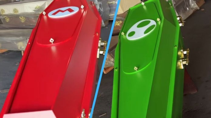 Empresa brasileira de caixões temáticos cria linha inspirada em Super Mario e viraliza na internet