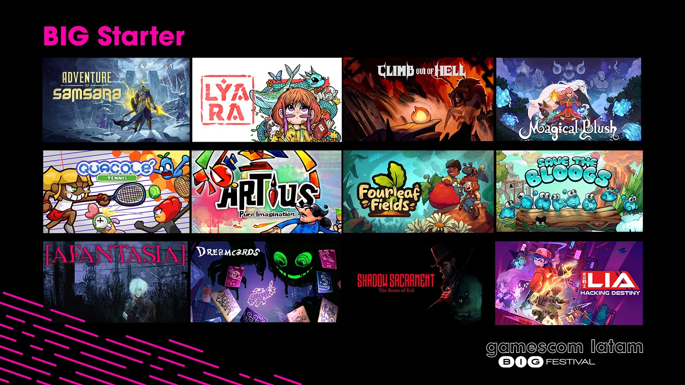 Gamescom latam 2026 revela jogos selecionados para o BIG Starter e BIG Highlight e apresenta loja oficial