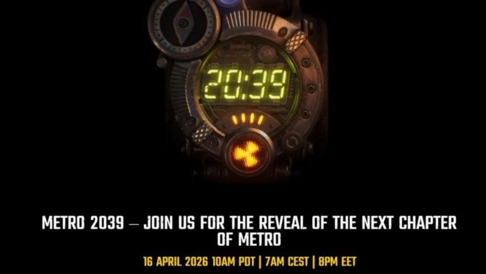 Metro 2039 é confirmado com revelação oficial marcado para esta quarta-feira