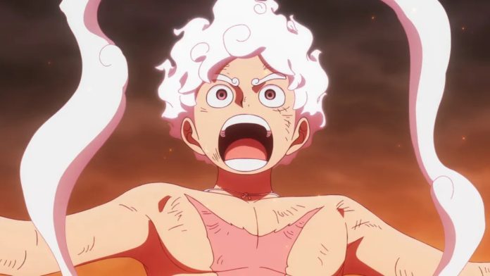 One-Piece-GGear-5-Luffy-Shocked One Piece pode ter confirmado a existência de um segundo Deus do Sol Nika em Imu