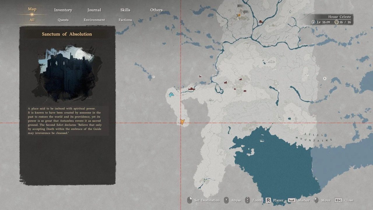 Crimson Desert - Como Restaurar o Sanctório da Absolvição