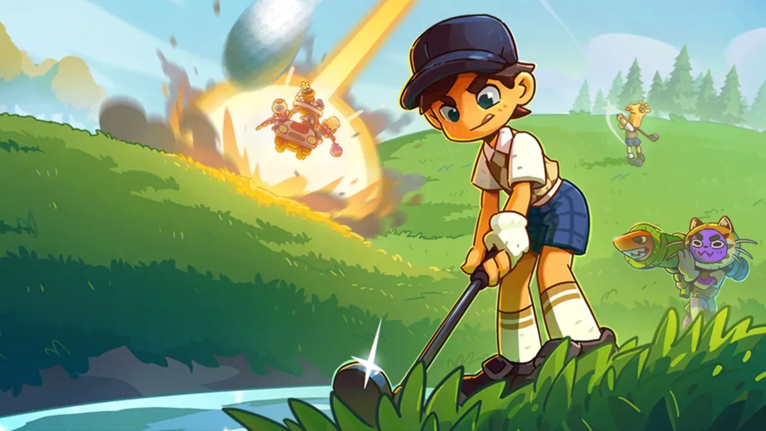 Super Battle Golf chega aos consoles no verão de 2026 com versão para PS5, Xbox Series X|S e Switch 2
