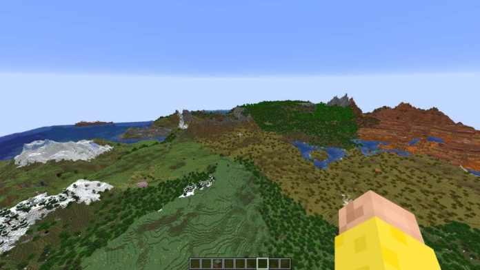 Minecraft Seed Hunter Descobre Mundo com Todos os Biomas e Estruturas em Distância Ínfima