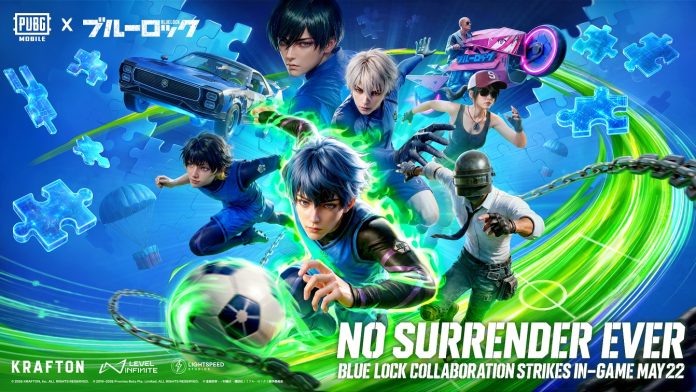 PUBG Mobile recebe colaboração com Blue Lock e adiciona personagens e itens do anime ao jogo