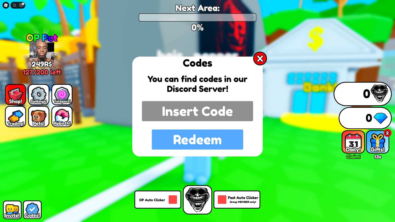 Códigos para Itens Grátis de Roblox Phonk Clicker (Junho 2026)