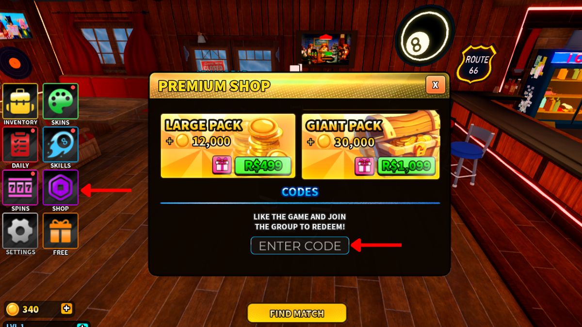 Códigos Ativos de 8 Ball X em Junho de 2026
