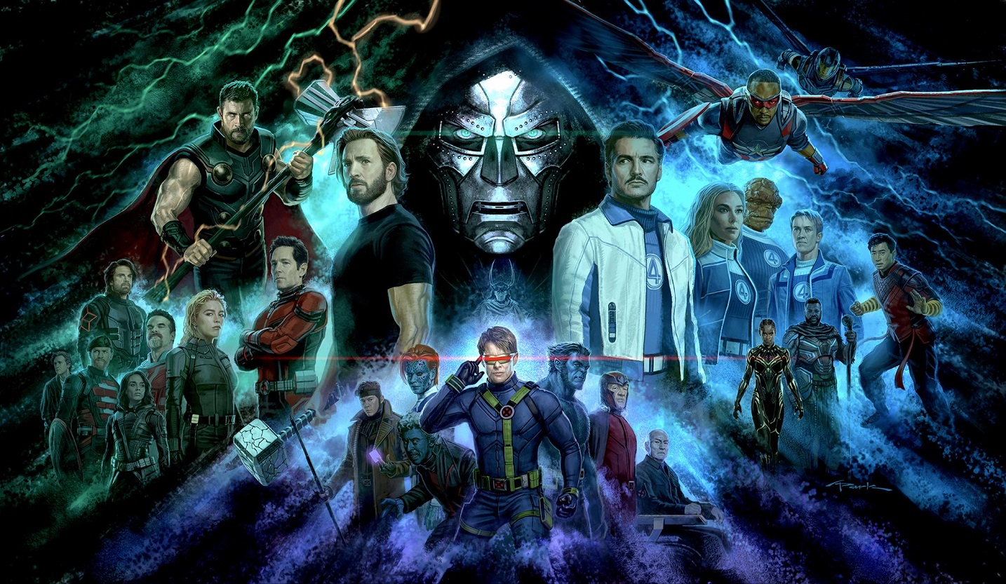 Nova arte de Vingadores: Doutor Destino reúne X-Men, Quarteto Fantástico e Loki