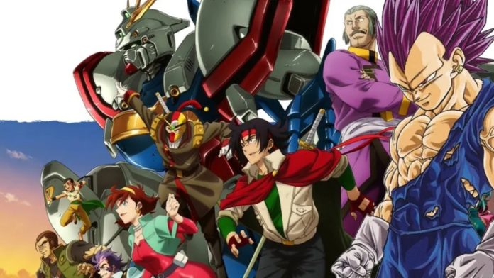 imageedit_9_3794821041 Dragon Ball Super - Toyotaro cria crossover oficial com G Gundam