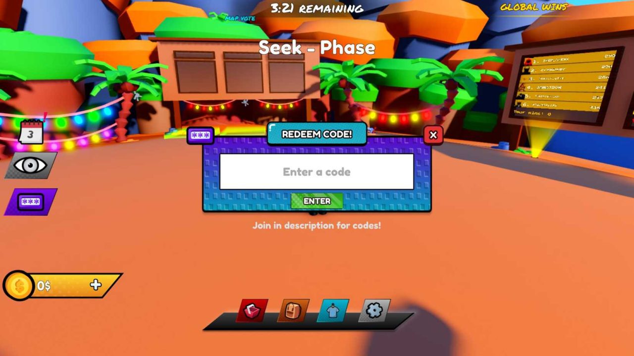Roblox Paint and Hide - Códigos e Como Resgatar