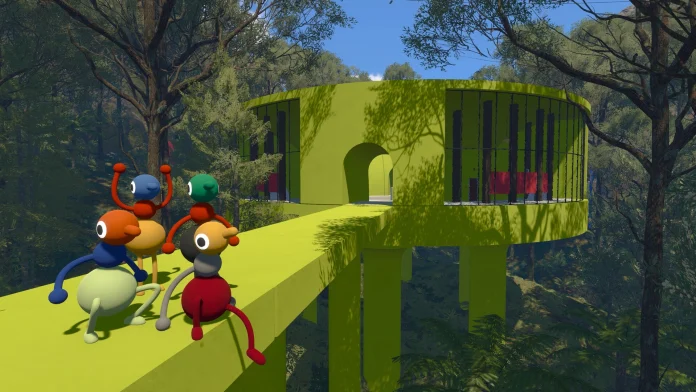 Big Walk - Como Resolver o Quebra-Cabeça dos Monitores Azuis em Postes (Torre Verde)