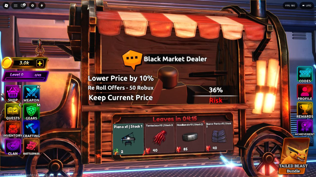 Roblox - Guia Completo do Mercado Negro em Anime Final Quest