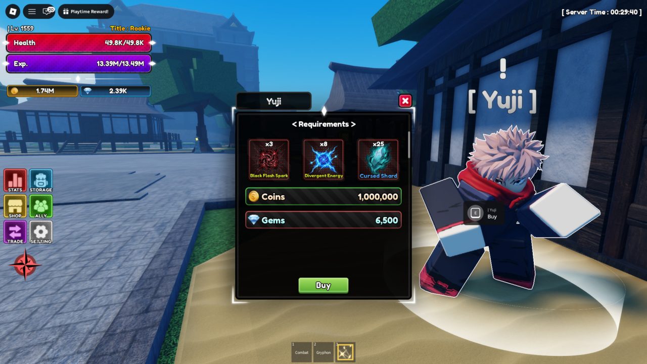 Roblox - Como desbloquear Yuji em Lineage Piece
