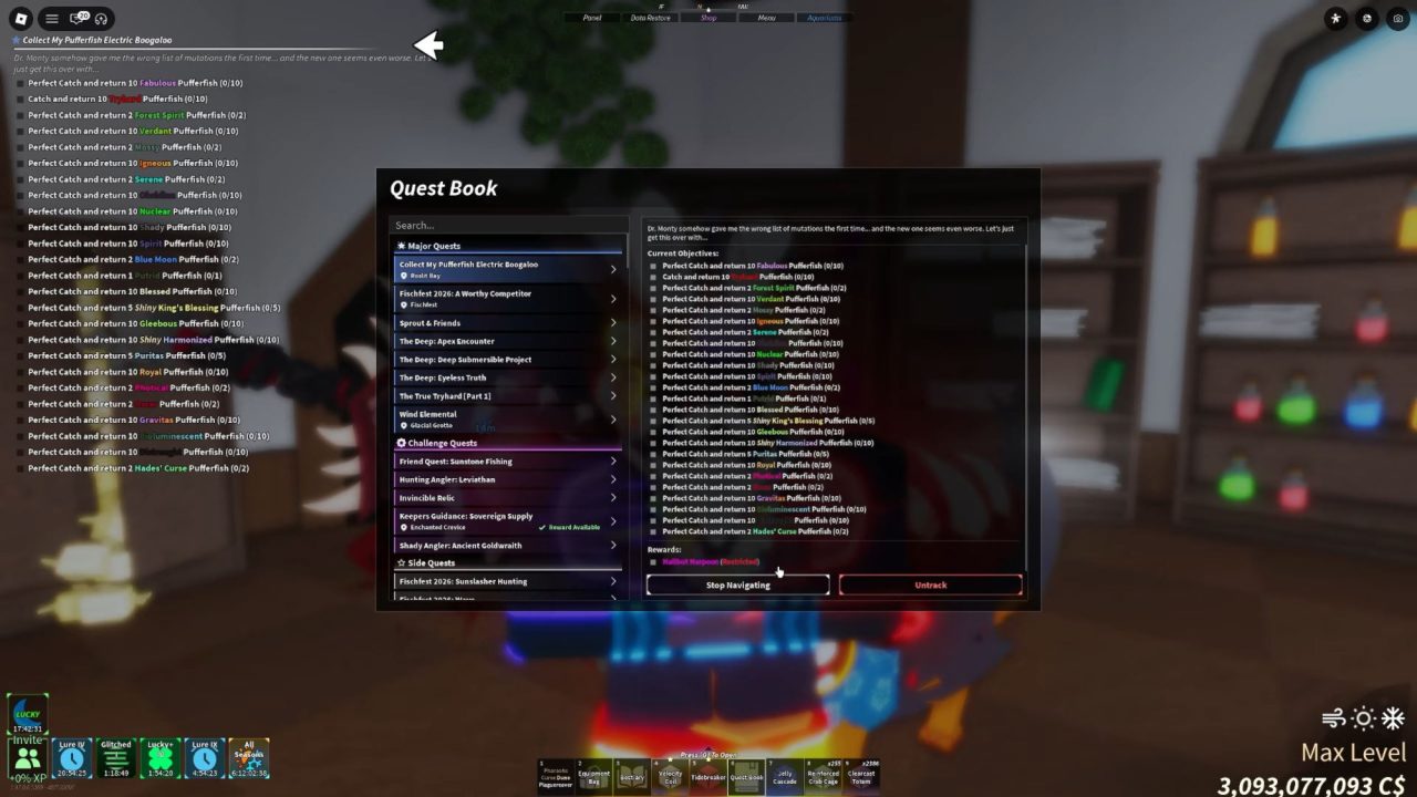 Roblox - Como completar a missão do Harpão de Linguado em Fisch 