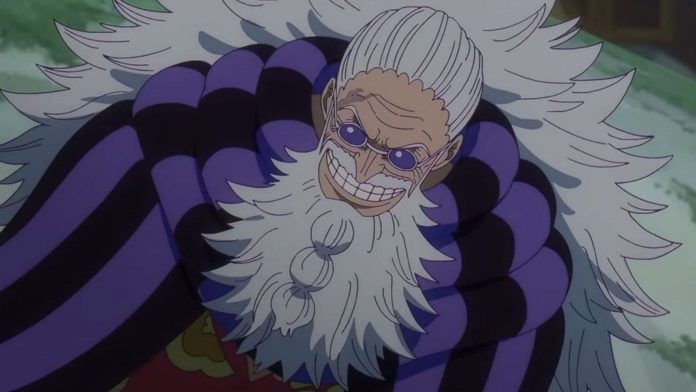 One Piece 1190 - Gaban enfrenta Imu e perde um braço por conta disso