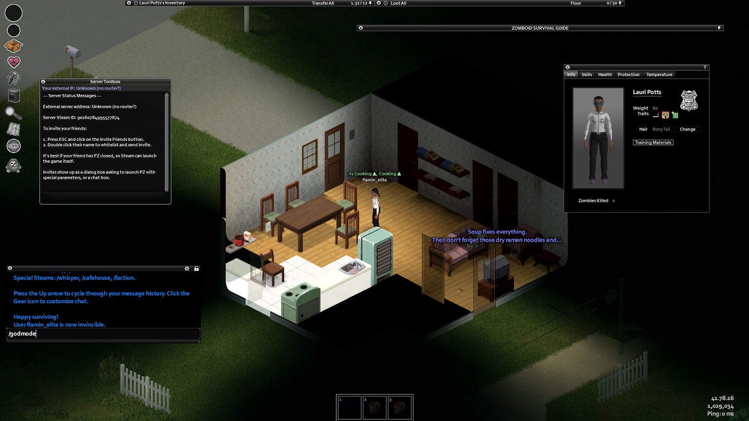 Project Zomboid – Guia de Todos os Comandos de Console