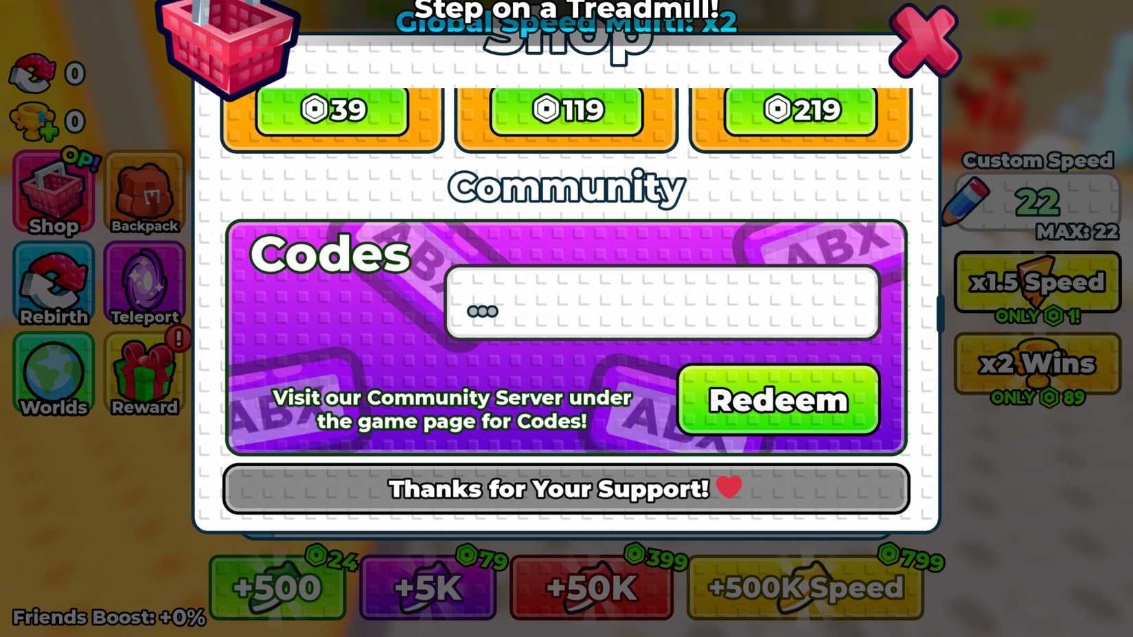 Roblox +1 Speed Monkey Escape – Códigos de Agosto de 2026