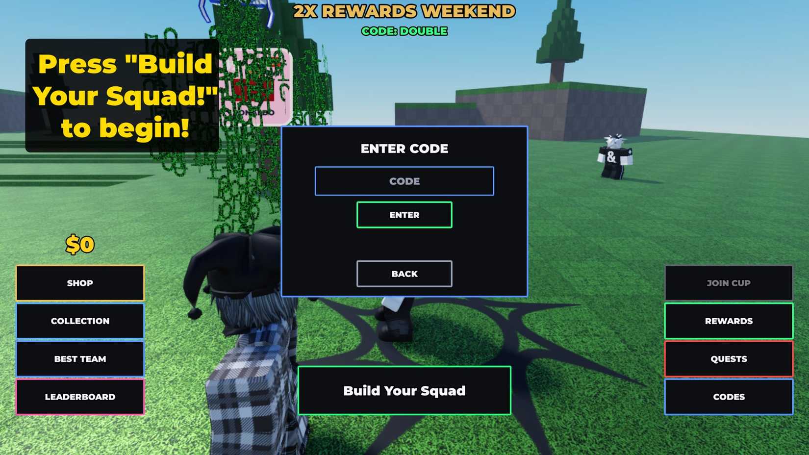 Roblox Build a Soccer Squad – Códigos de Agosto de 2026