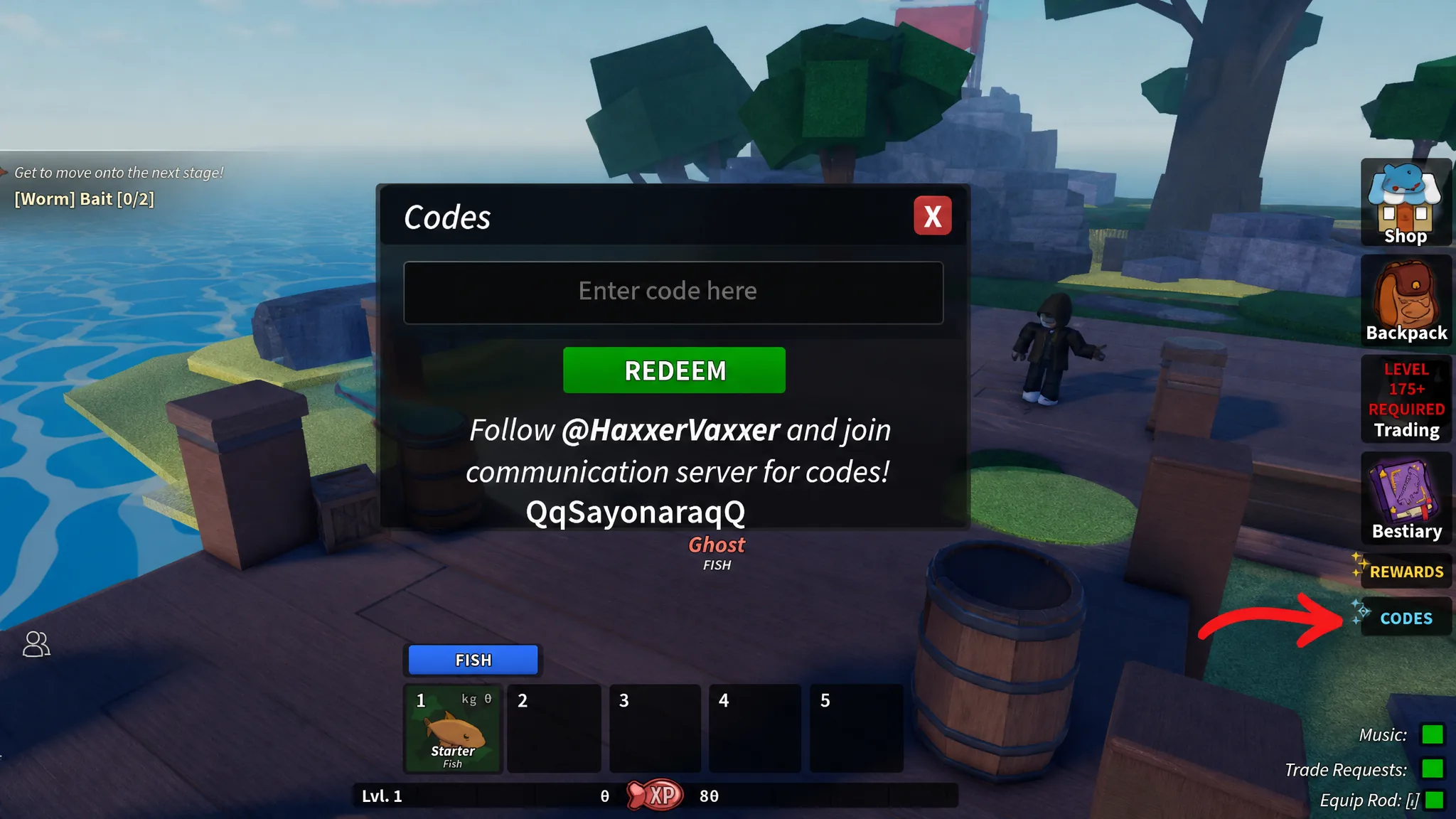 Roblox Fishing Tower Defense – Códigos de Agosto de 2026