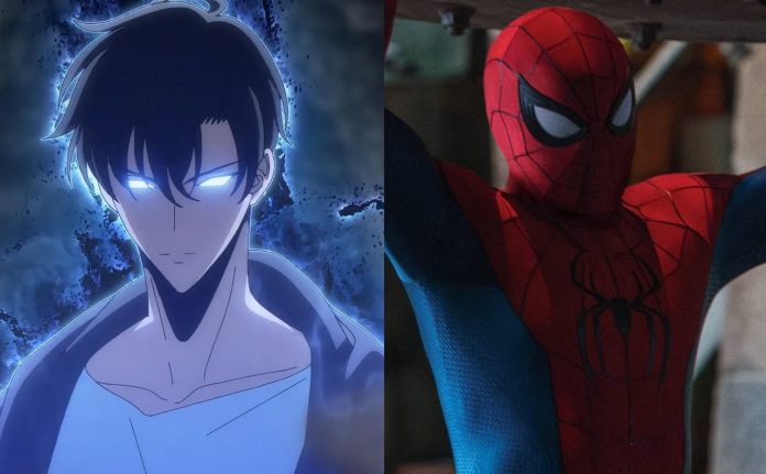 Conta oficial de Solo Leveling homenageia Homem-Aranha: Um Novo Dia após easter egg do anime no filme