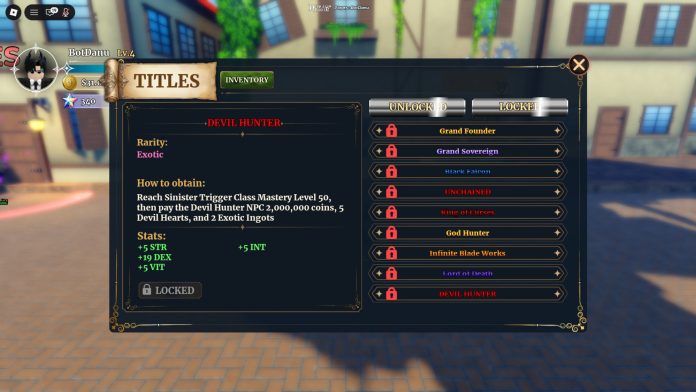 Roblox - Todos os títulos em Dungeon Lootr