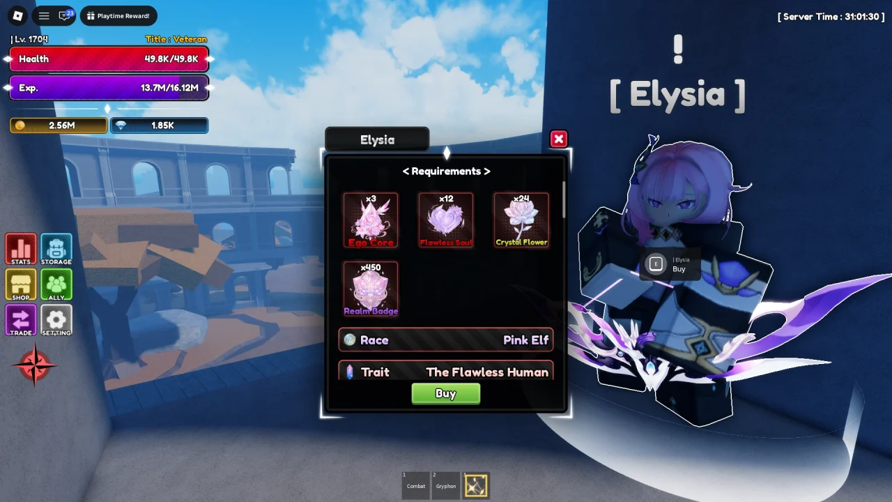 Roblox - Como Conseguir Elysia em Lineage Piece