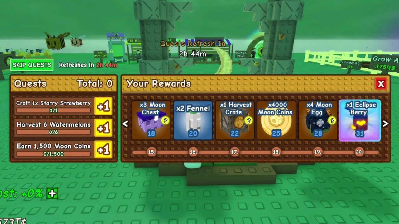 Roblox - Como pegar a Fruta Eclipse em Grow a Garden