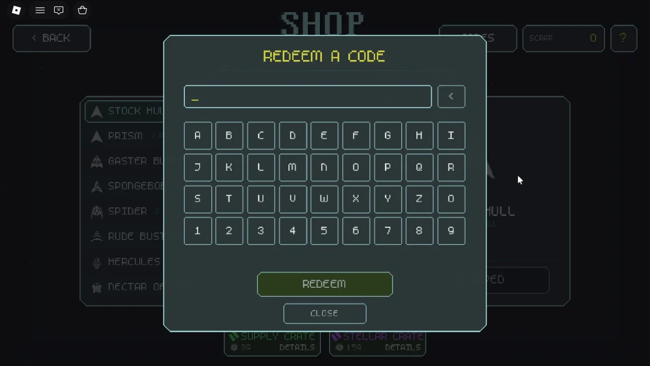 Roblox - Códigos de Nebulous (setembro 2026)