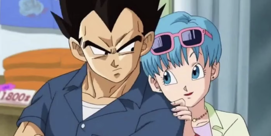 Vegeta e Bulma em Dragon Ball Super
