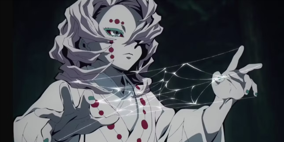 Rui usa sua Arte Demoníaca de Sangue em Demon Slayer
