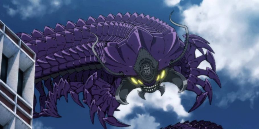 Centichoro Ancião causa destruição em uma cidade de One-Punch Man