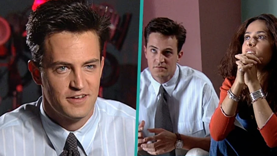 Matthew Perry e Salma Hayek nos bastidores de E Agora, Meu Amor?