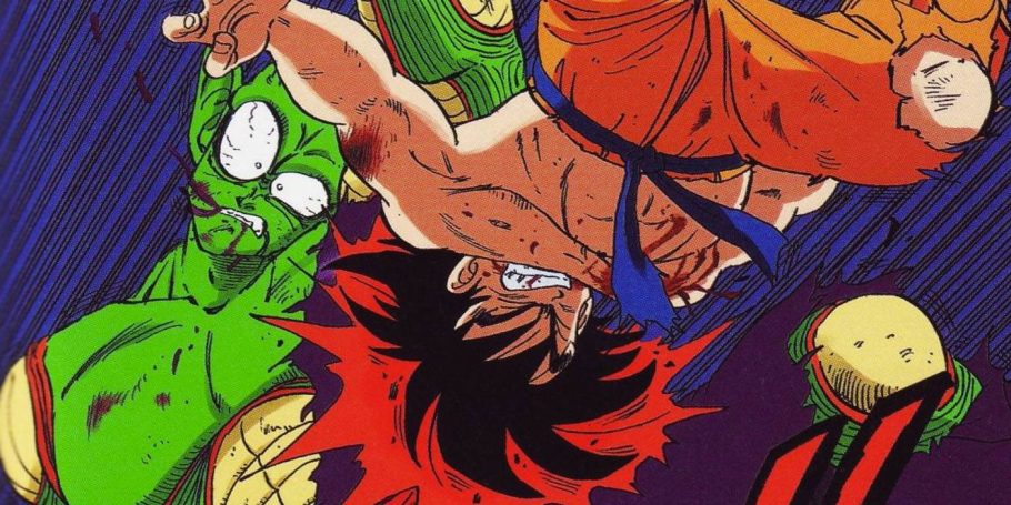 Goku enfrenta Piccolo no Torneio de Artes Marciais