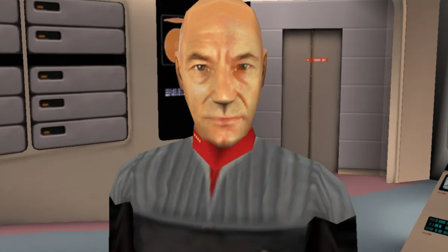 Patrick Stewart em Star Trek: Bridge Commander