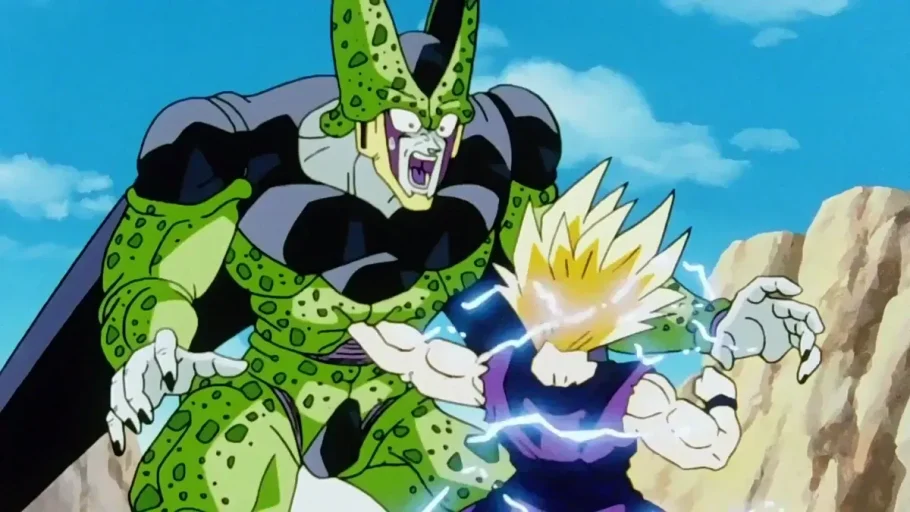 Gohan enfrenta Cell em Dragon Ball Z