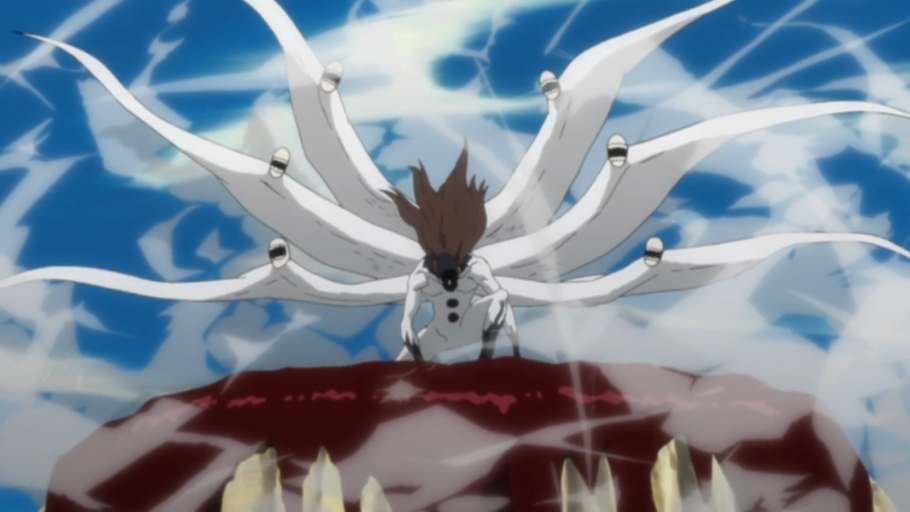 Aizen em sua forma monstruosa
