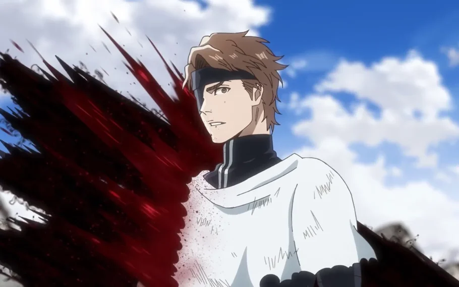 Yhwach ataca Aizen em Bleach: Guerra de Sangue dos Mil Anos