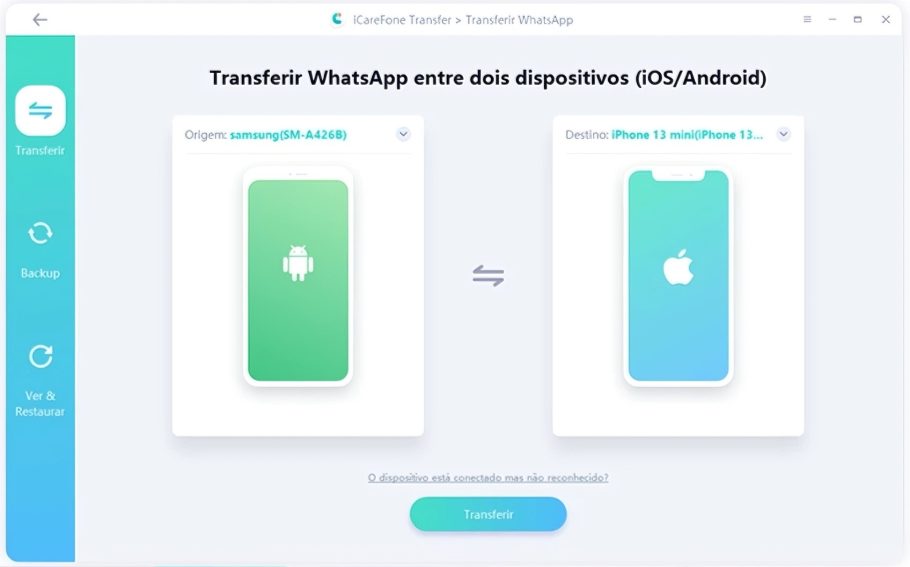 Como transferir WhatsApp Android para iPhone 18/ iPhone Duo - Gua Atualizada