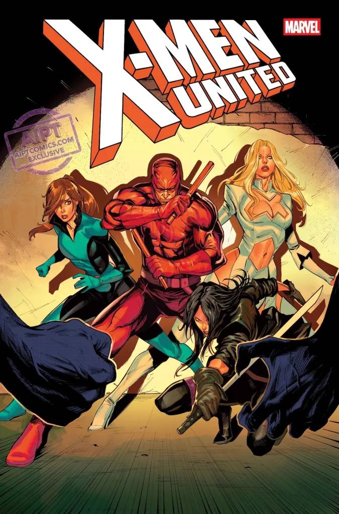 Daredevil protege Kitty Pryde e Emma Frost em X-Men United #11
