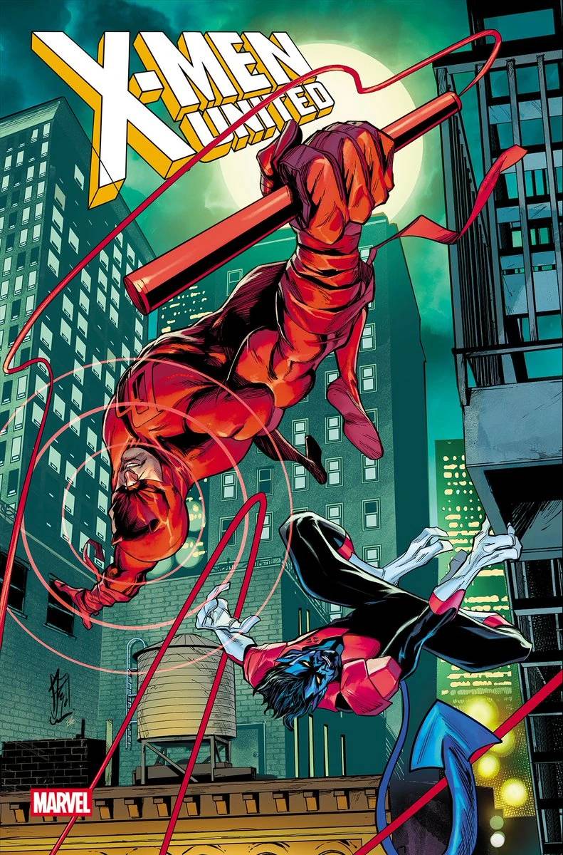Daredevil e Nightcrawler lutam lado a lado em X-Men United #11