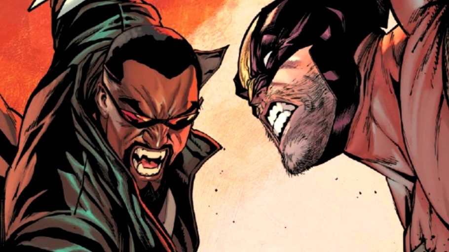 Wolverine enfrenta Blade na capa de X-Men United #7