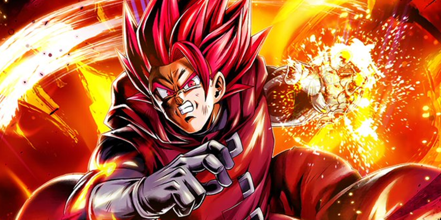 Giblet usando o Super Saiyajin Deus