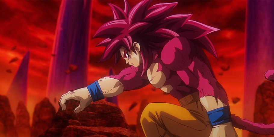 Goku como Super Saiyajin 4 em Dragon Ball DAIMA
