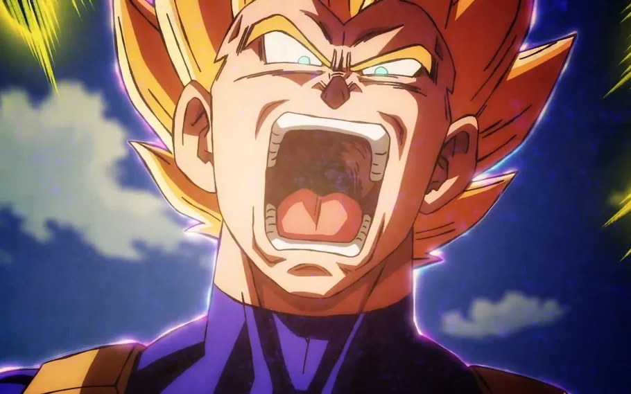 Vegeta entra em fúria como Super Saiyajin em Dragon Ball Super: Beerus