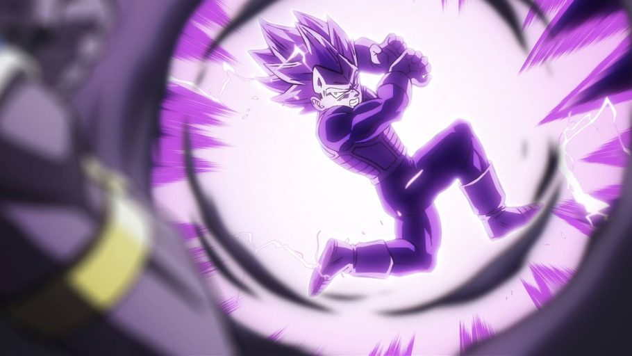 Vegeta dispara o Galick Gun contra Beerus