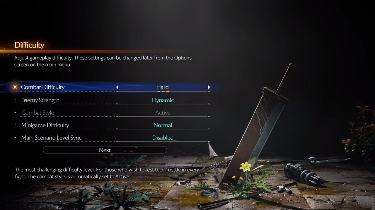 Final Fantasy VII Revelation permitirá começar no Modo Difícil