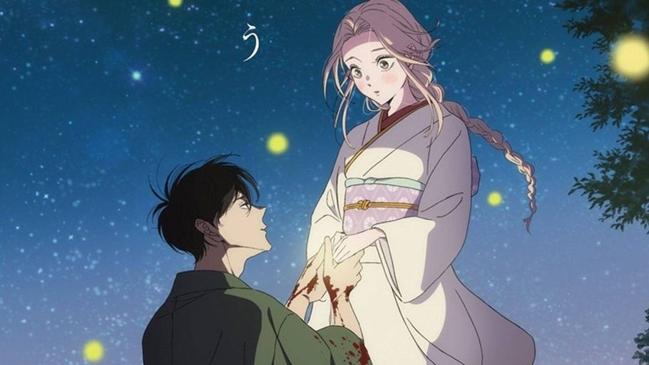 Shinpei faz uma proposta a Satoko em Firefly Wedding