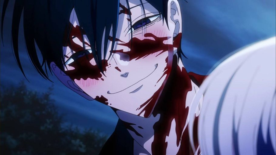 Shinpei aparece coberto de sangue em Firefly Wedding