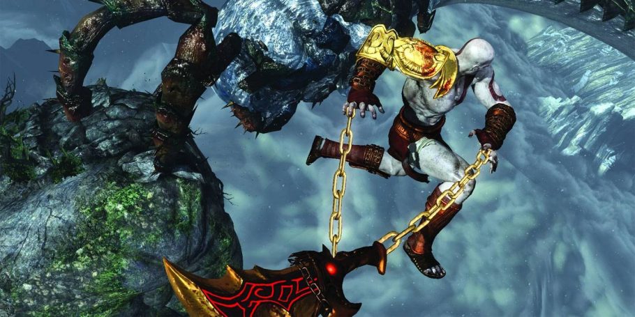 Kratos enfrenta Poseidon em God of War III